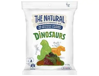 The Natural Confectionery Co JELLY DINOSAURS 220G