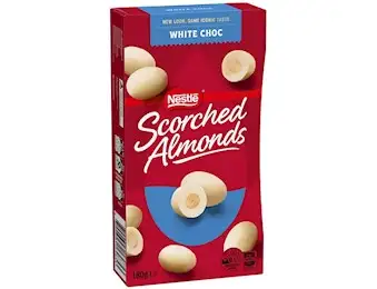 NESTLE SCORCHED ALMOND WHITE CHOCOLATE 180G 