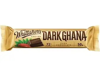 WHITTAKERS DARK GHANA 72% CHUNKS 50G