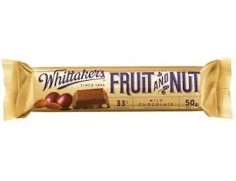 WHITTAKERS FRUIT & NUT CHUNKS 50G
