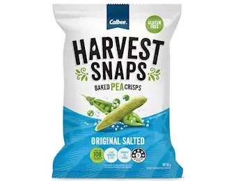 HARVEST SNAPS ORIGINAL SALTED BAKED PEA CRIPS 65G