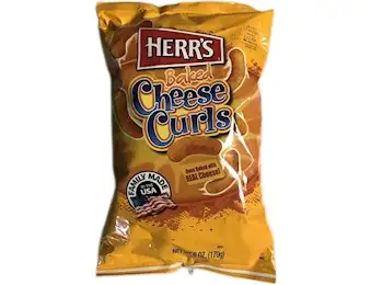 HERR'S BAKED REAL CHEESE CURLS 170GX12