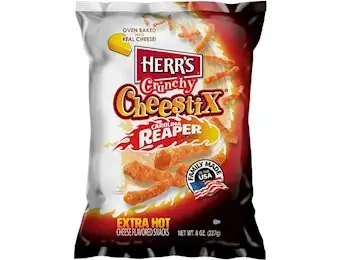 HERR'S CAROLINA CEESTIX EXTRA HOT 227G X8