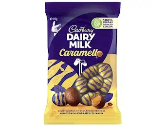 CADBURY CARAMELLO MINI EGG BAG 117GX27
