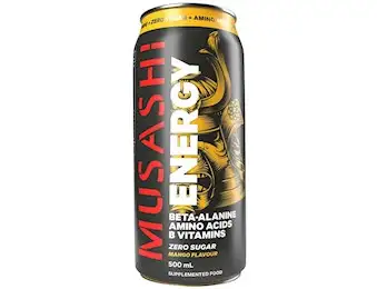 MUSASHI ENERGY MANGO SUGER FREE CAN 500MLX12