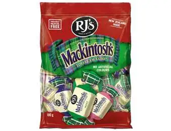 RJ'S MACKINTOSH TOFFEES F/P 200G