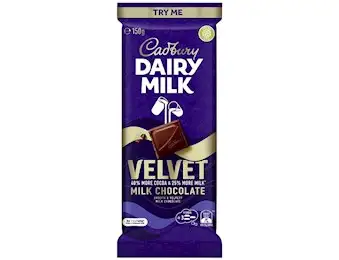 CADBURY DAIRY MILK VELVET BLOCK 150GX19