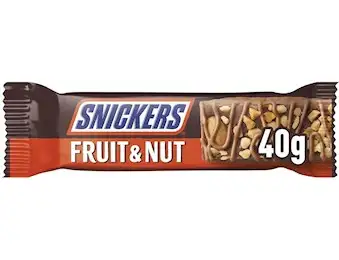 MARS SNICKERS FRUIT& NUT CHOC 40GX18