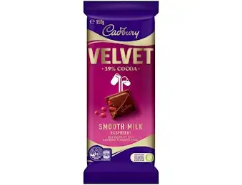 CADBURY DAIRY MILK VELVET RASPBERRY 150G X19