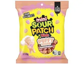The Natural Confectionery Co SOUR PATCH PUFFY HEAD PEACH &RAS 170G