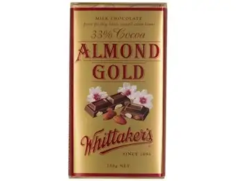 WHITTAKERS ALMOND GOLD BLOCK 250G