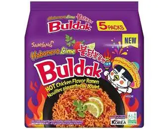 SAMYANG BULDAK HABANERO &LIME SPICY CHICKEN 5PK X135G