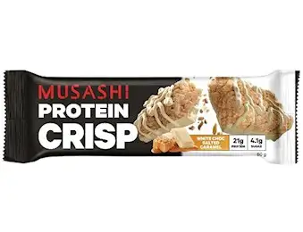 MUSASHI WHITE CHOCOLATE CRISP SALTED CARAMEL 60G